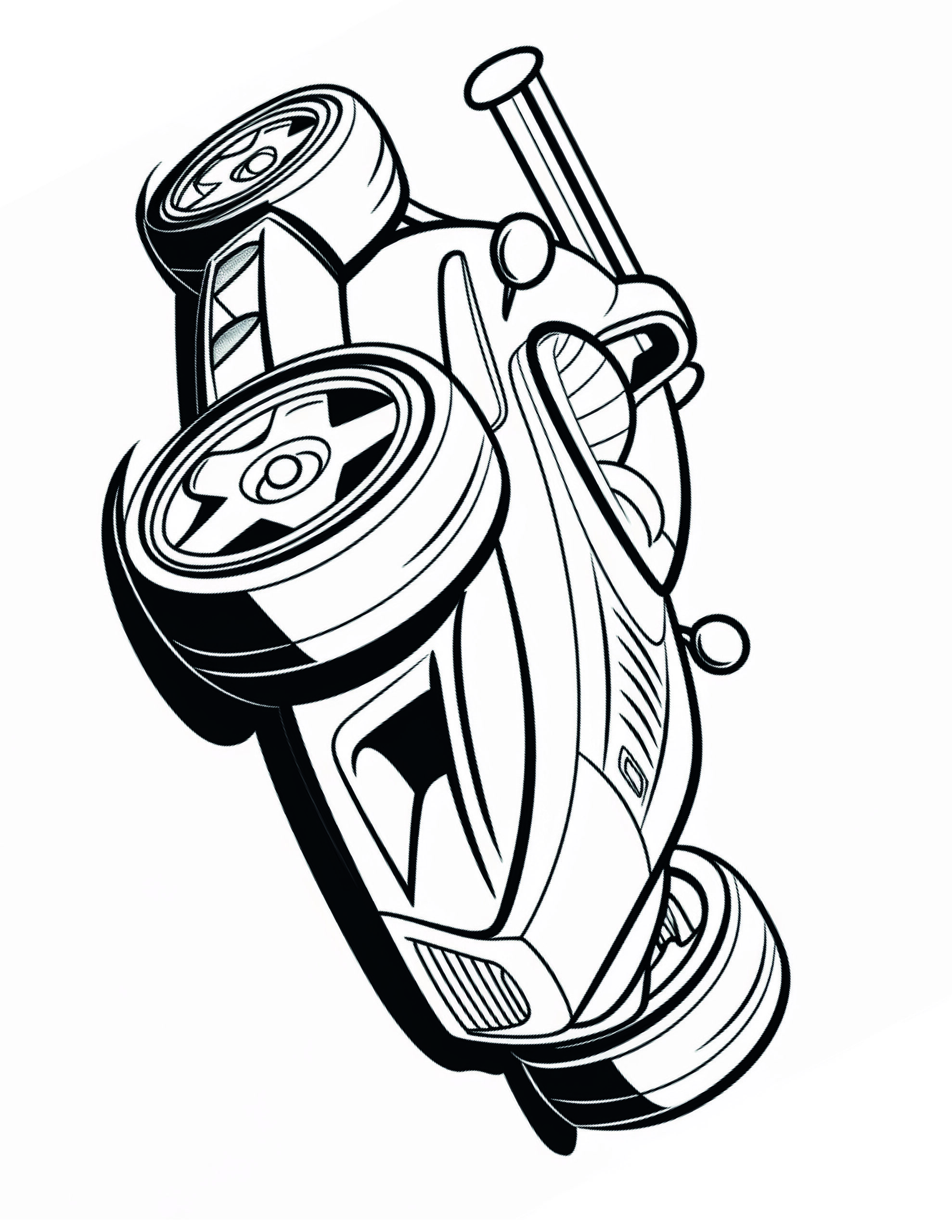 140+ Hot Wheels Coloring Pages 3