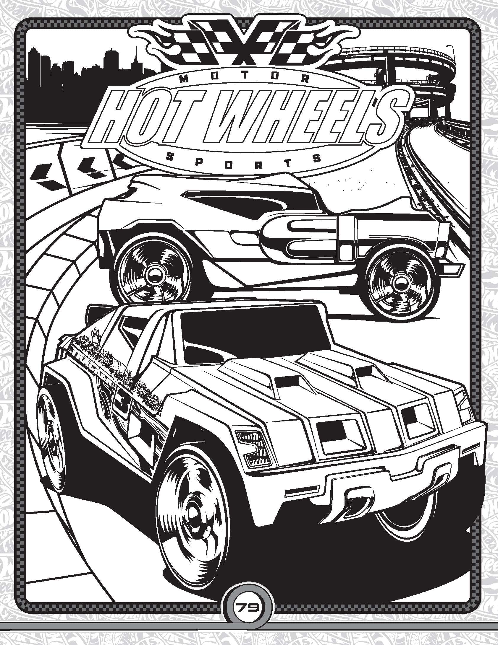 140+ Hot Wheels Coloring Pages 30