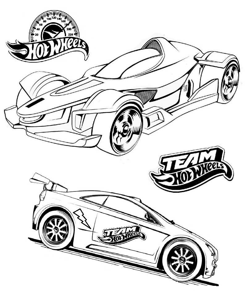 140+ Hot Wheels Coloring Pages 34