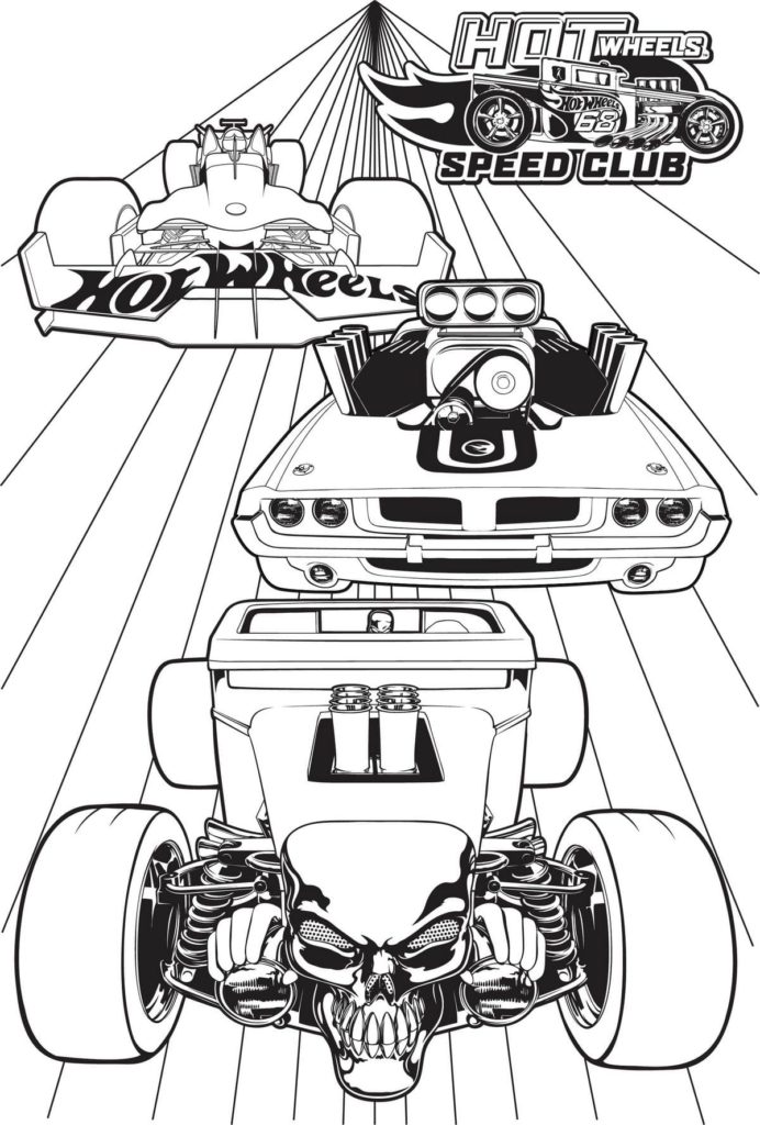 140+ Hot Wheels Coloring Pages 41