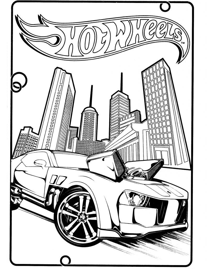 140+ Hot Wheels Coloring Pages 43