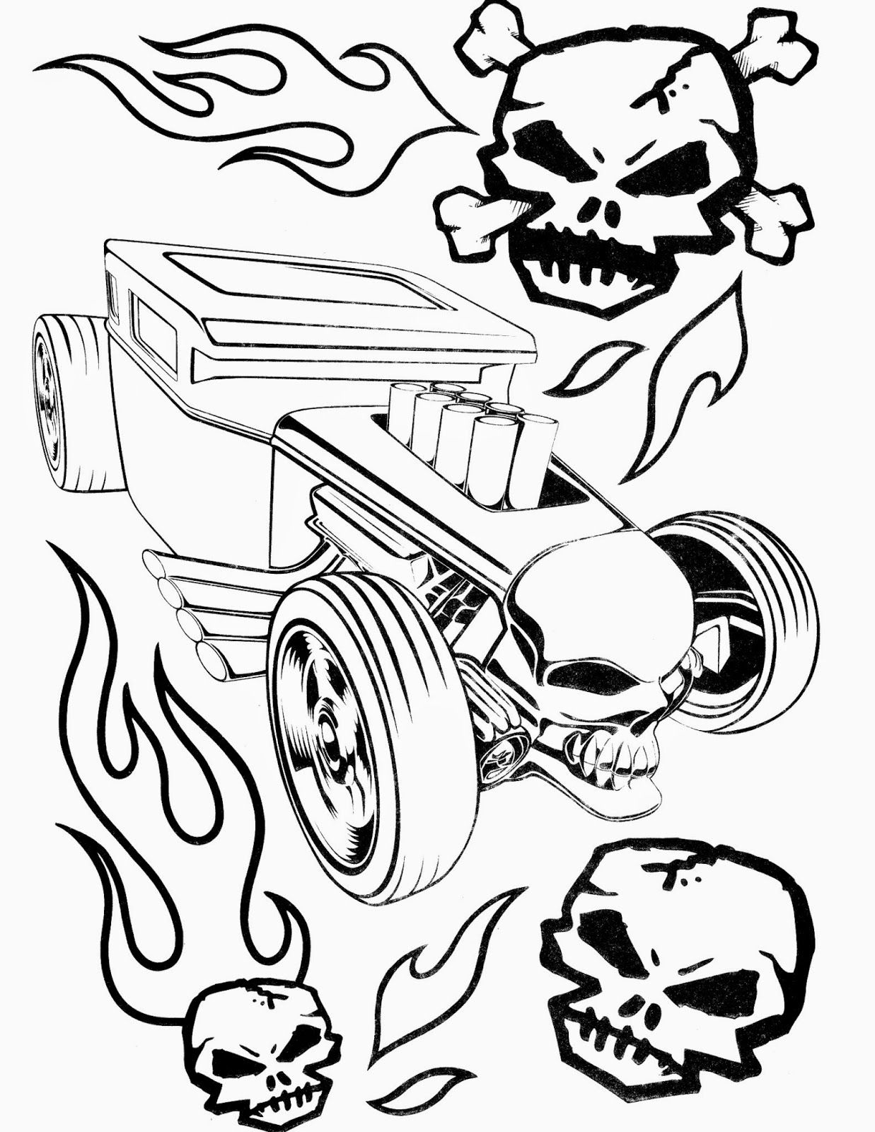 140+ Hot Wheels Coloring Pages 45