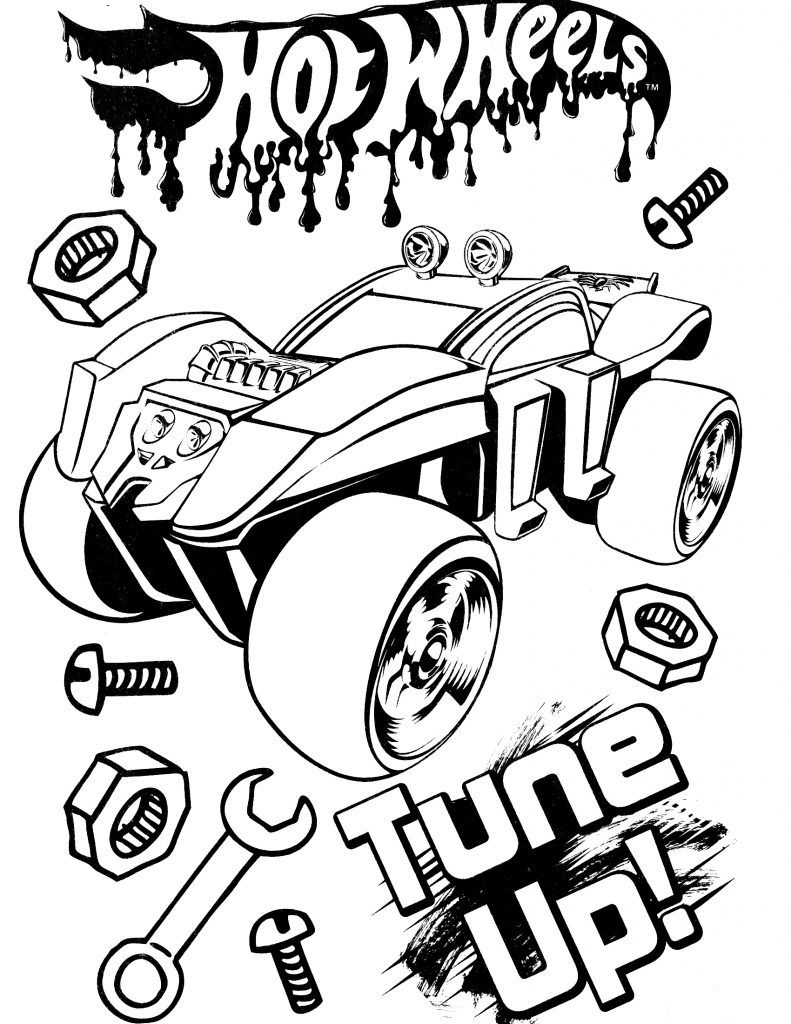 140+ Hot Wheels Coloring Pages 46