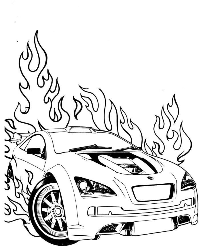 140+ Hot Wheels Coloring Pages 52