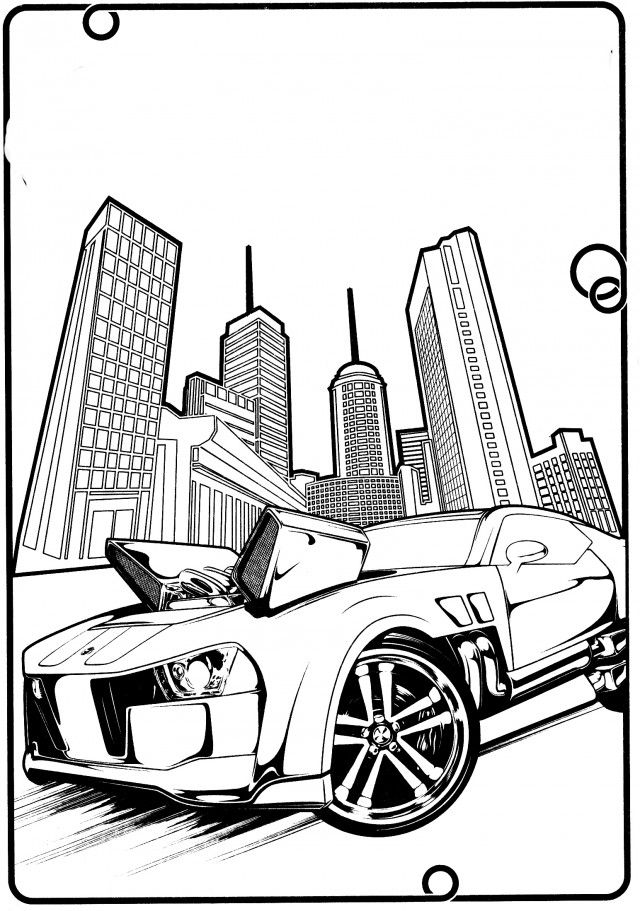 140+ Hot Wheels Coloring Pages 55