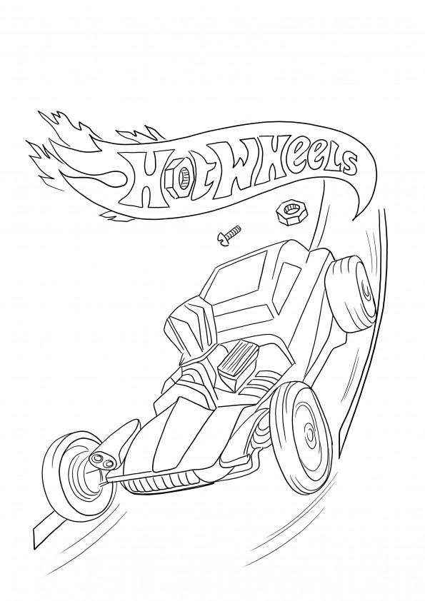 140+ Hot Wheels Coloring Pages 59