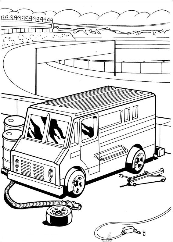 140+ Hot Wheels Coloring Pages 73