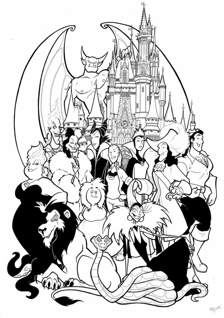 150+ Printable Disney Coloring Pages: Where Magic Meets Color 47