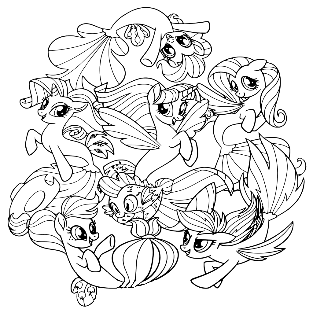 165+ My Little Pony Coloring Pages: Magical Friends 13