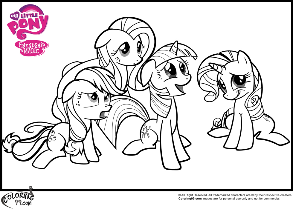 165+ My Little Pony Coloring Pages: Magical Friends 134