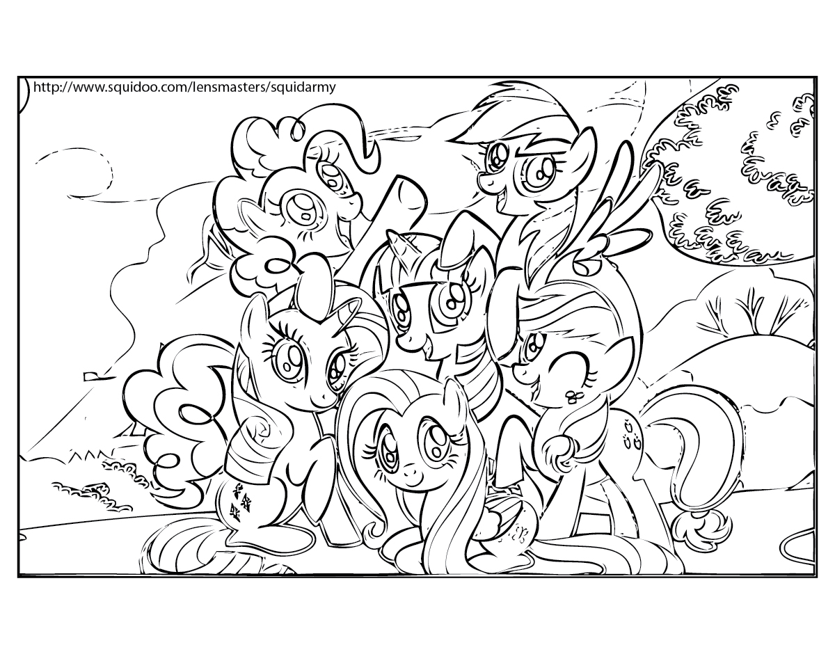 165+ My Little Pony Coloring Pages: Magical Friends 151