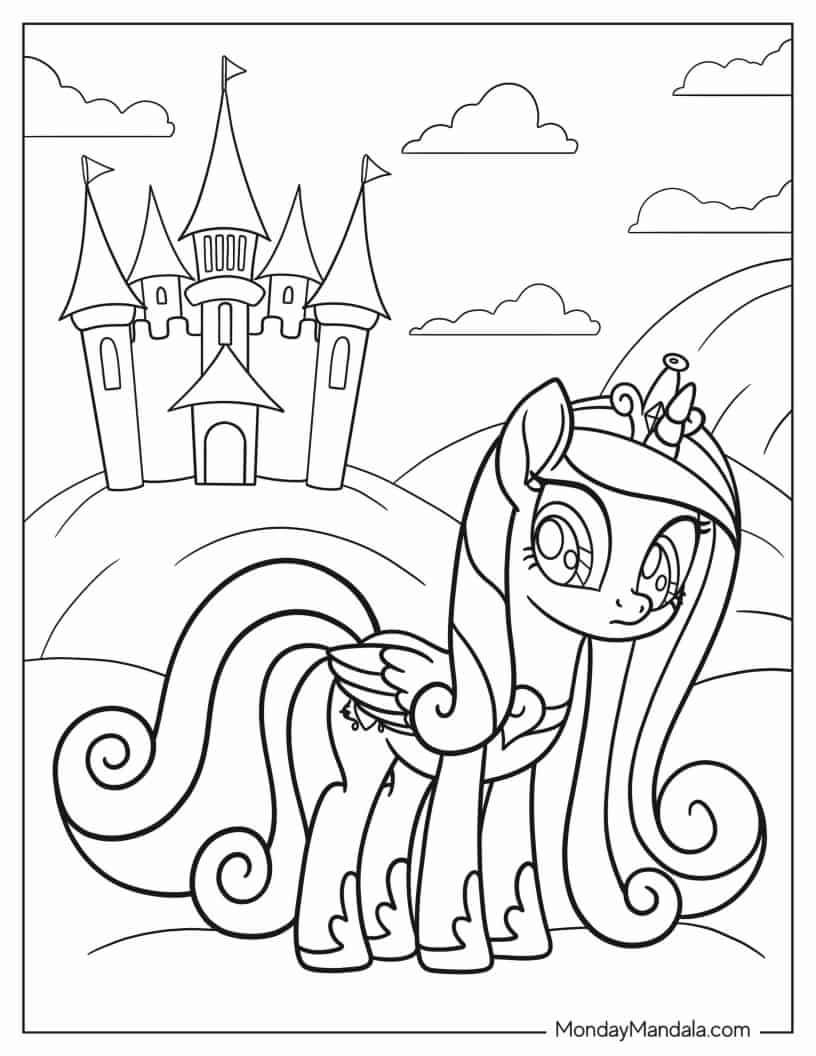 165+ My Little Pony Coloring Pages: Magical Friends 155