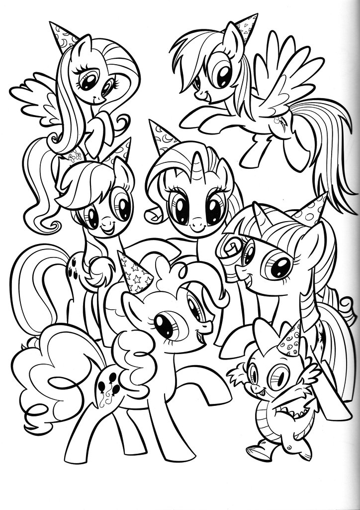 165+ My Little Pony Coloring Pages: Magical Friends 56