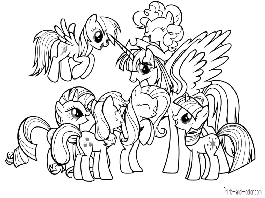 165+ My Little Pony Coloring Pages: Magical Friends 60