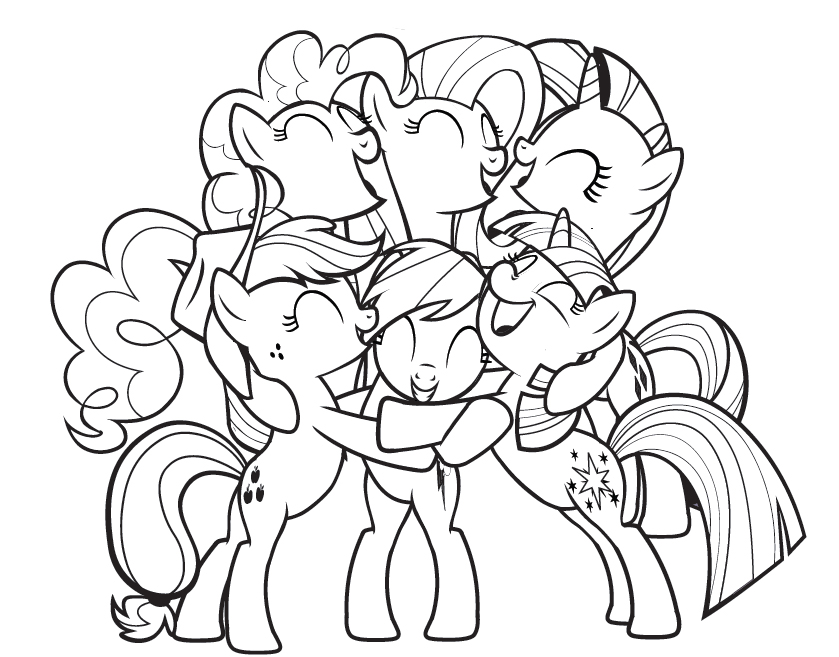 165+ My Little Pony Coloring Pages: Magical Friends 92