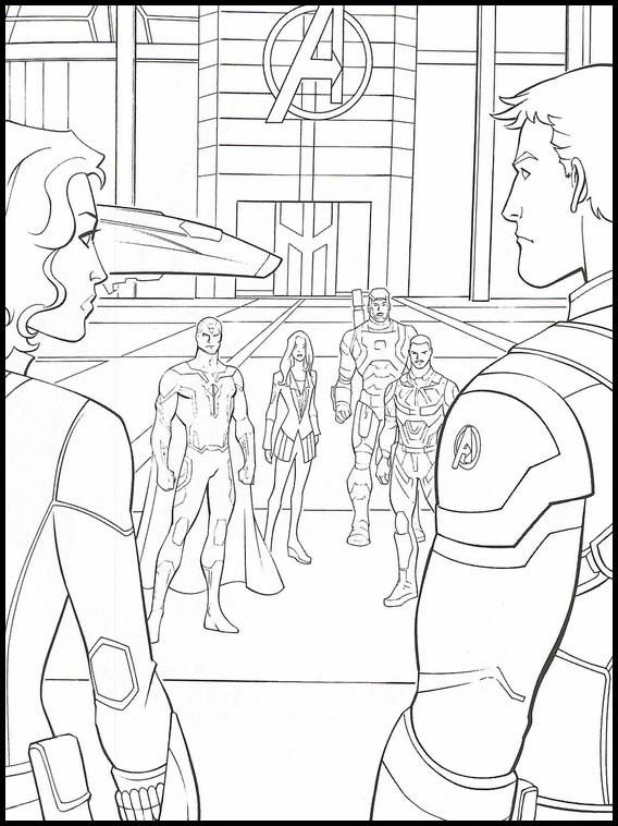 170+ Coloring Pages of Avengers: Assemble Your Crayons for Action 107