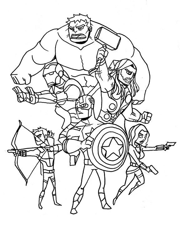 170+ Coloring Pages of Avengers: Assemble Your Crayons for Action 108