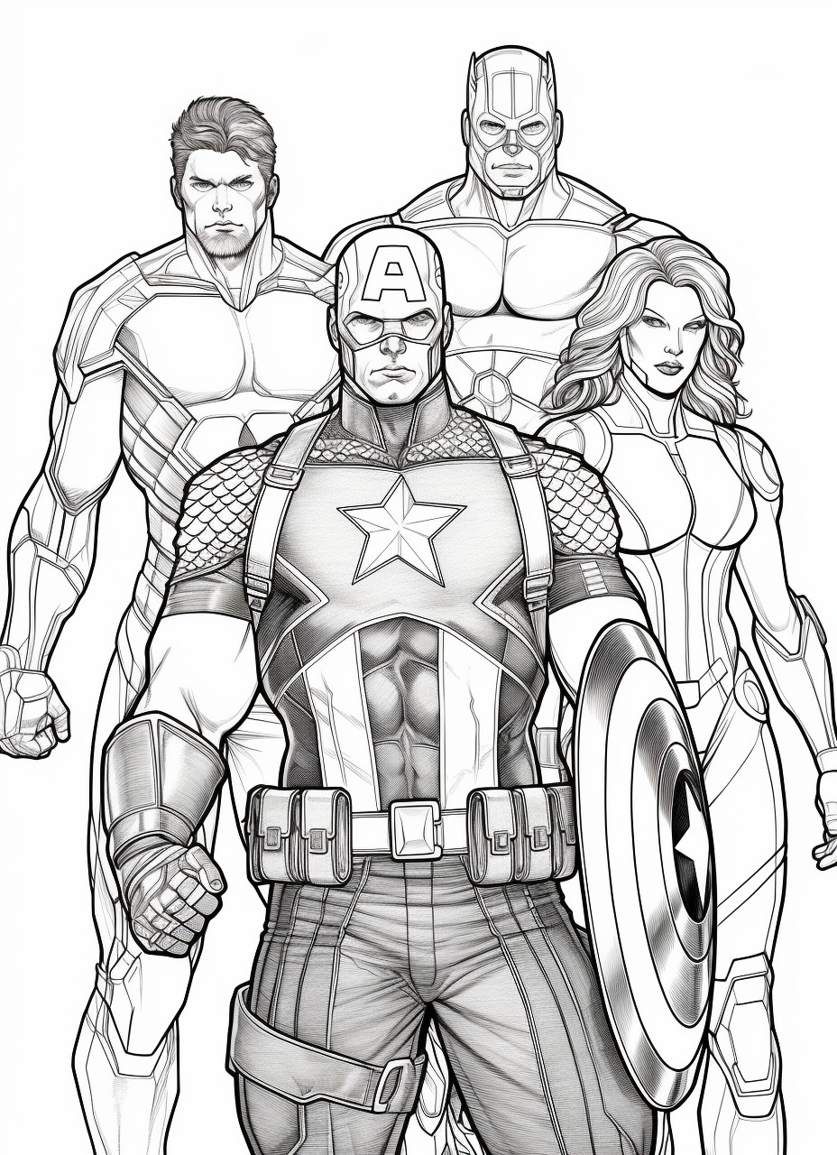 170+ Coloring Pages of Avengers: Assemble Your Crayons for Action 12