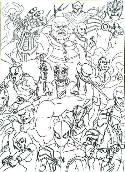 170+ Coloring Pages of Avengers: Assemble Your Crayons for Action 138