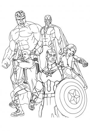 170+ Coloring Pages of Avengers: Assemble Your Crayons for Action 150