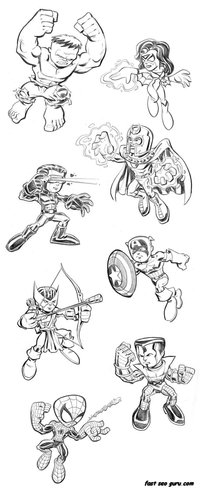 170+ Coloring Pages of Avengers: Assemble Your Crayons for Action 16