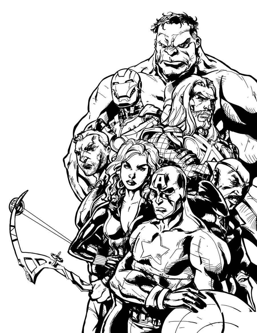 170+ Coloring Pages of Avengers: Assemble Your Crayons for Action 17