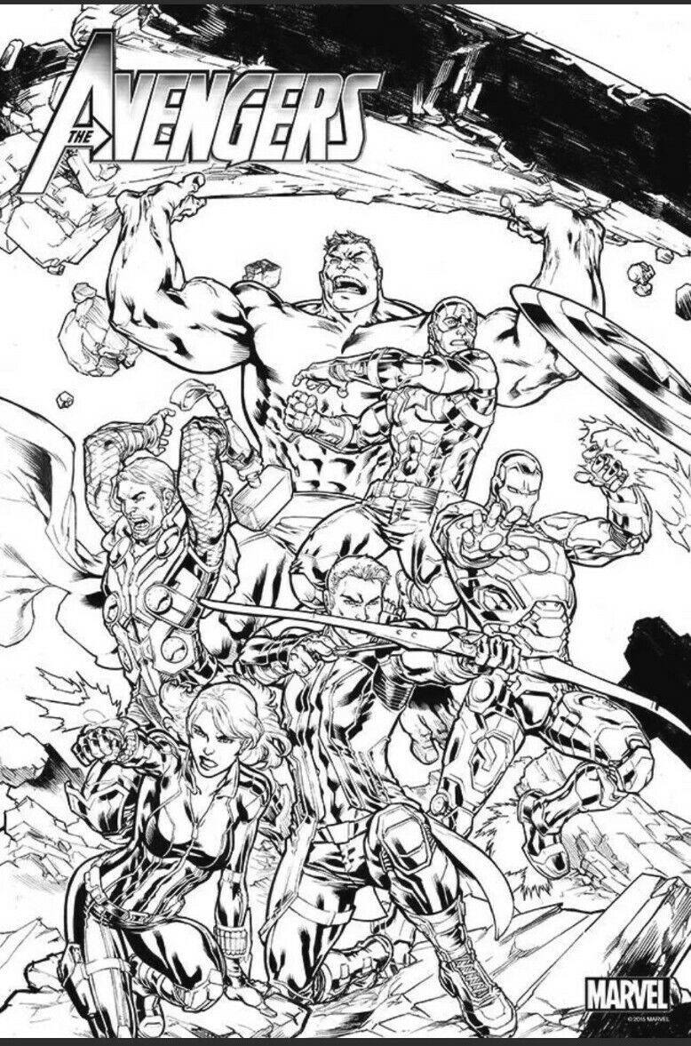 170+ Coloring Pages of Avengers: Assemble Your Crayons for Action 21