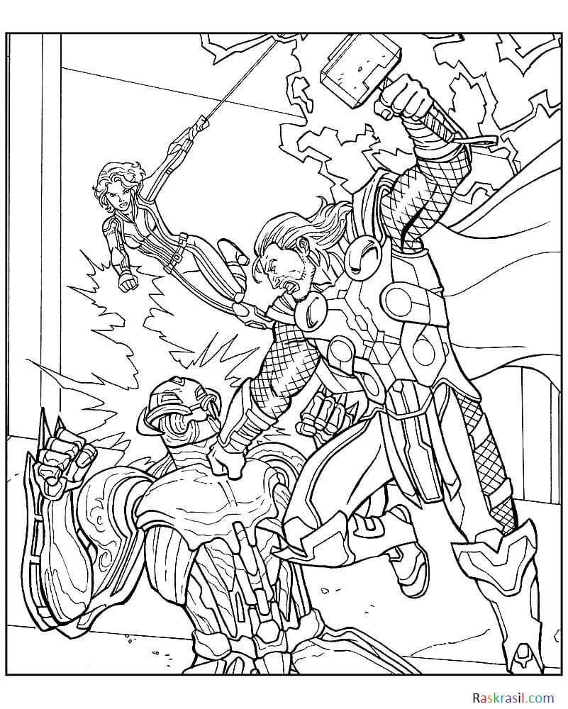 170+ Coloring Pages of Avengers: Assemble Your Crayons for Action 27