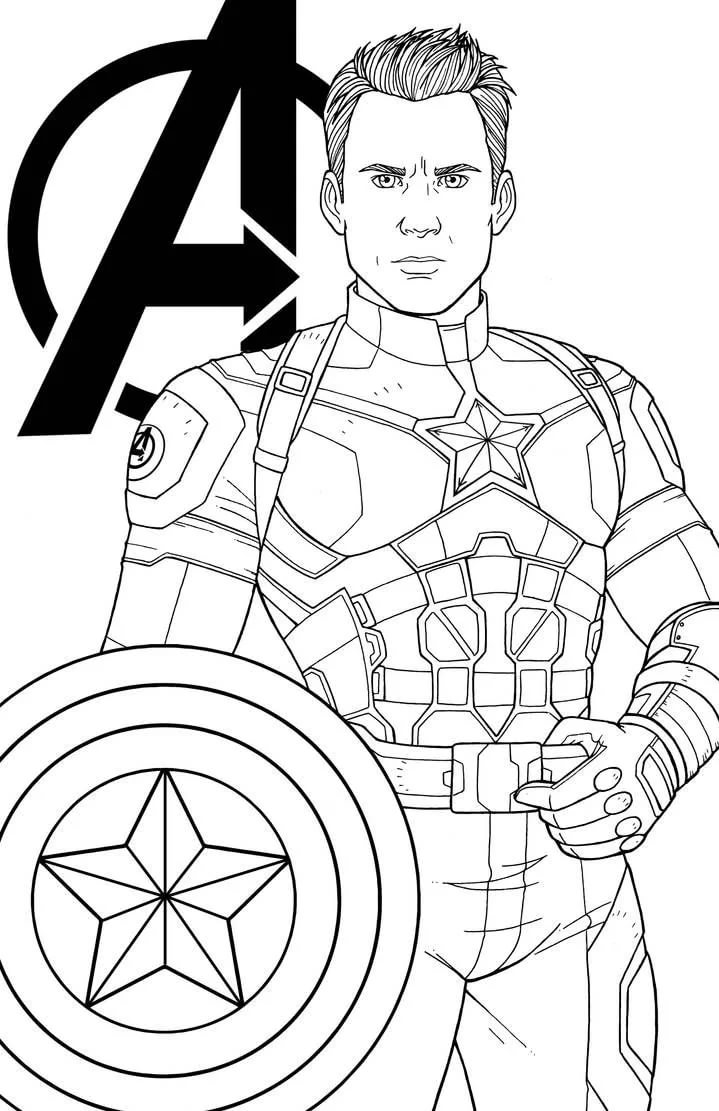 170+ Coloring Pages of Avengers: Assemble Your Crayons for Action 28