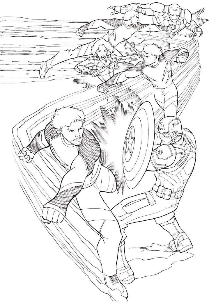 170+ Coloring Pages of Avengers: Assemble Your Crayons for Action 34