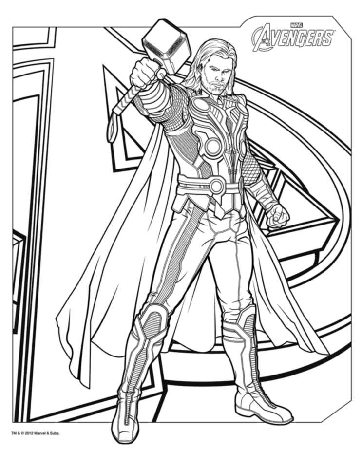 170+ Coloring Pages of Avengers: Assemble Your Crayons for Action 42