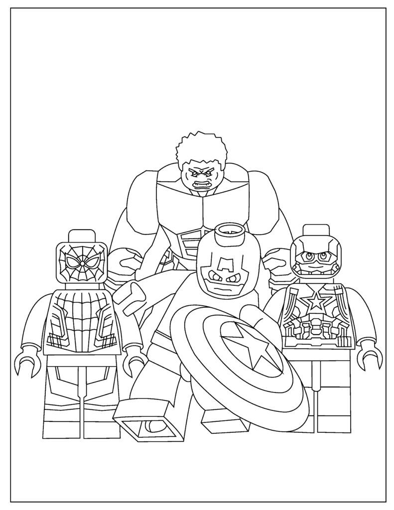 170+ Coloring Pages of Avengers: Assemble Your Crayons for Action 45