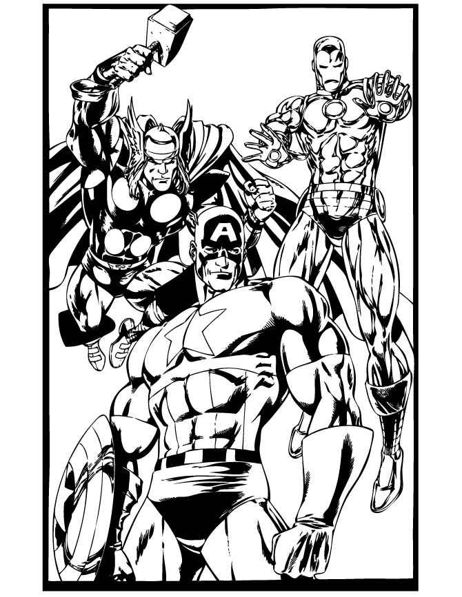 170+ Coloring Pages of Avengers: Assemble Your Crayons for Action 58