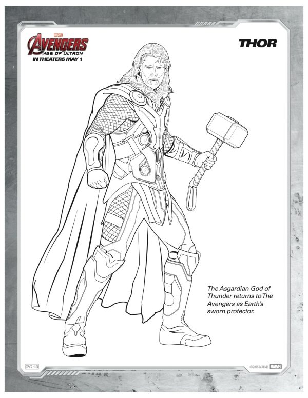 170+ Coloring Pages of Avengers: Assemble Your Crayons for Action 87