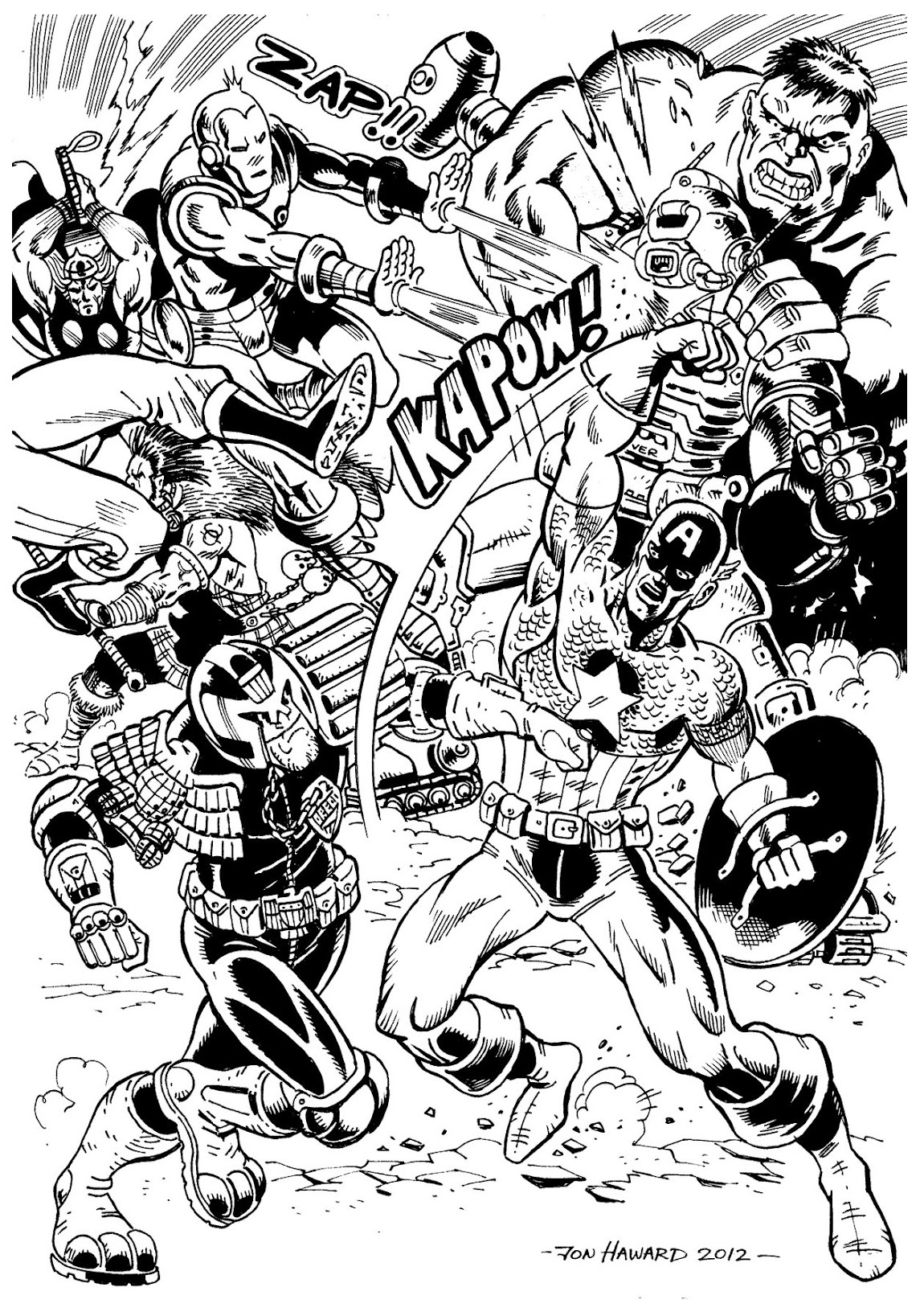 170+ Coloring Pages of Avengers: Assemble Your Crayons for Action 9