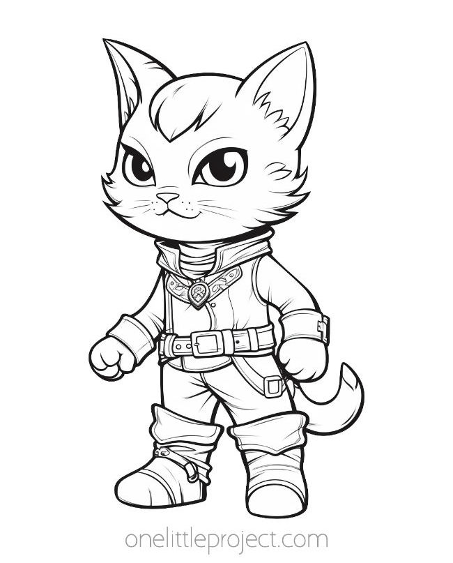 170+ Cute Cat Coloring Pages 100