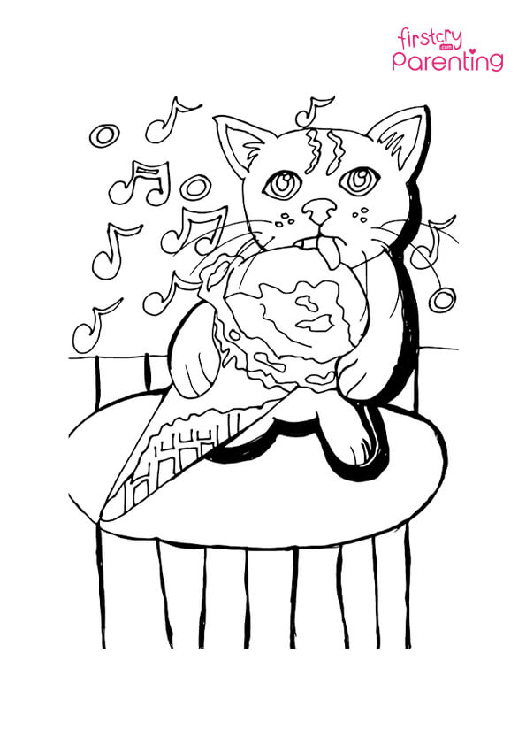 170+ Cute Cat Coloring Pages 106