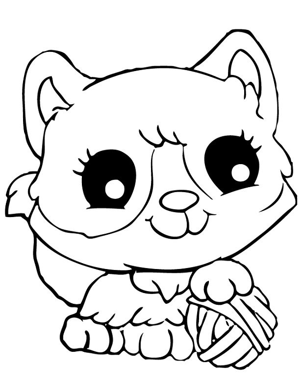 170+ Cute Cat Coloring Pages 107