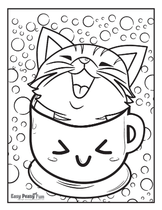 170+ Cute Cat Coloring Pages 163