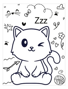 170+ Cute Cat Coloring Pages 170