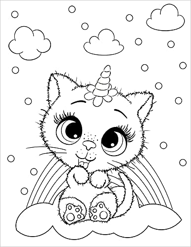 170+ Cute Cat Coloring Pages 172