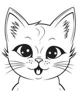 170+ Cute Cat Coloring Pages 178