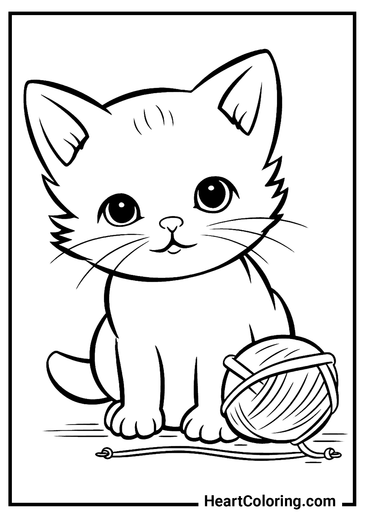 170+ Cute Cat Coloring Pages 25