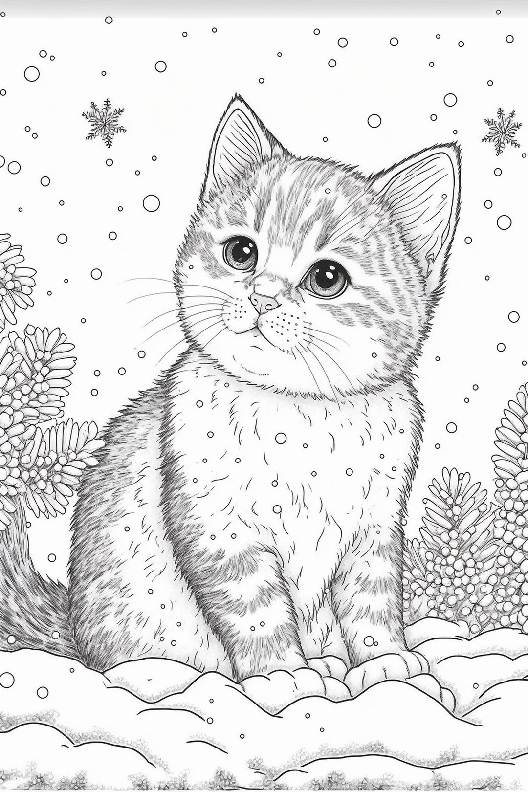 170+ Cute Cat Coloring Pages 33