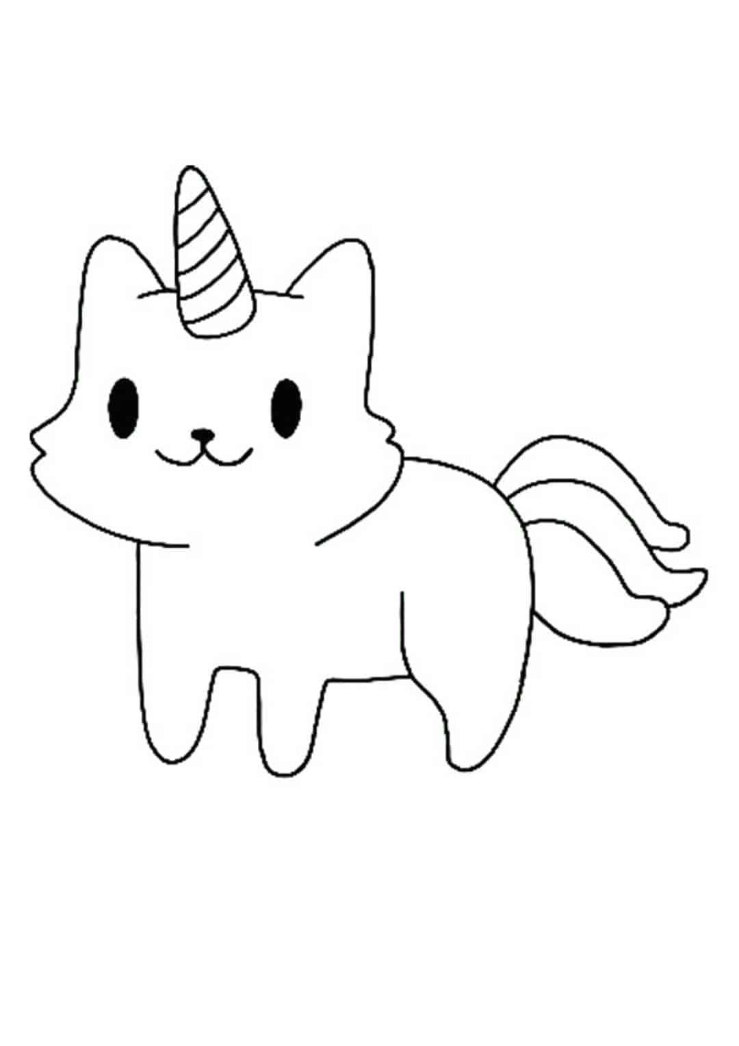 170+ Cute Cat Coloring Pages 34