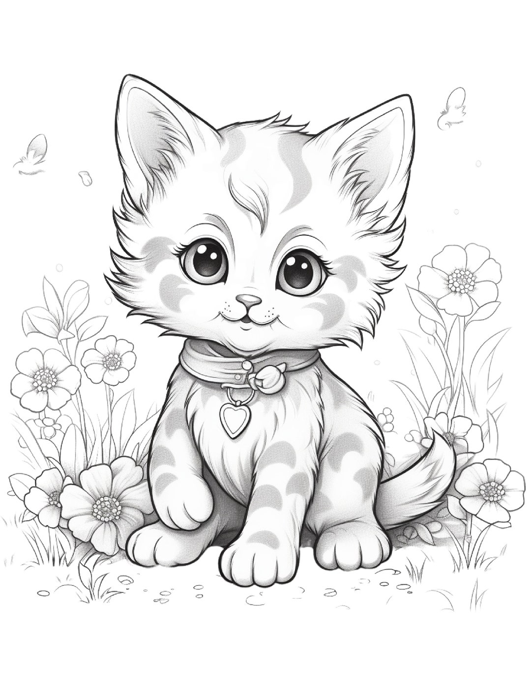 170+ Cute Cat Coloring Pages 37