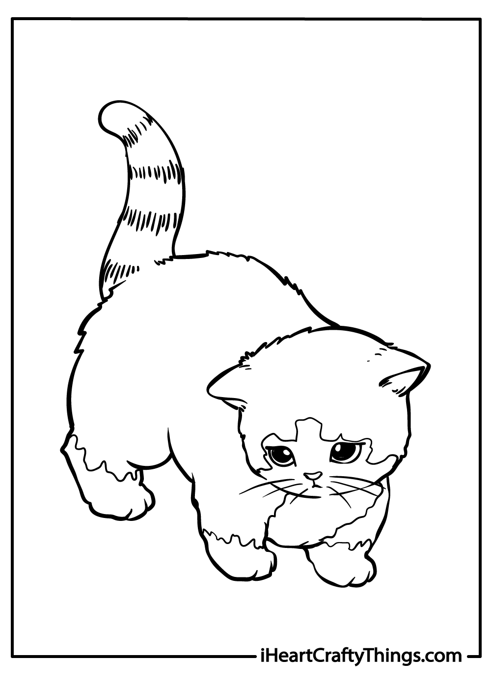 170+ Cute Cat Coloring Pages 41