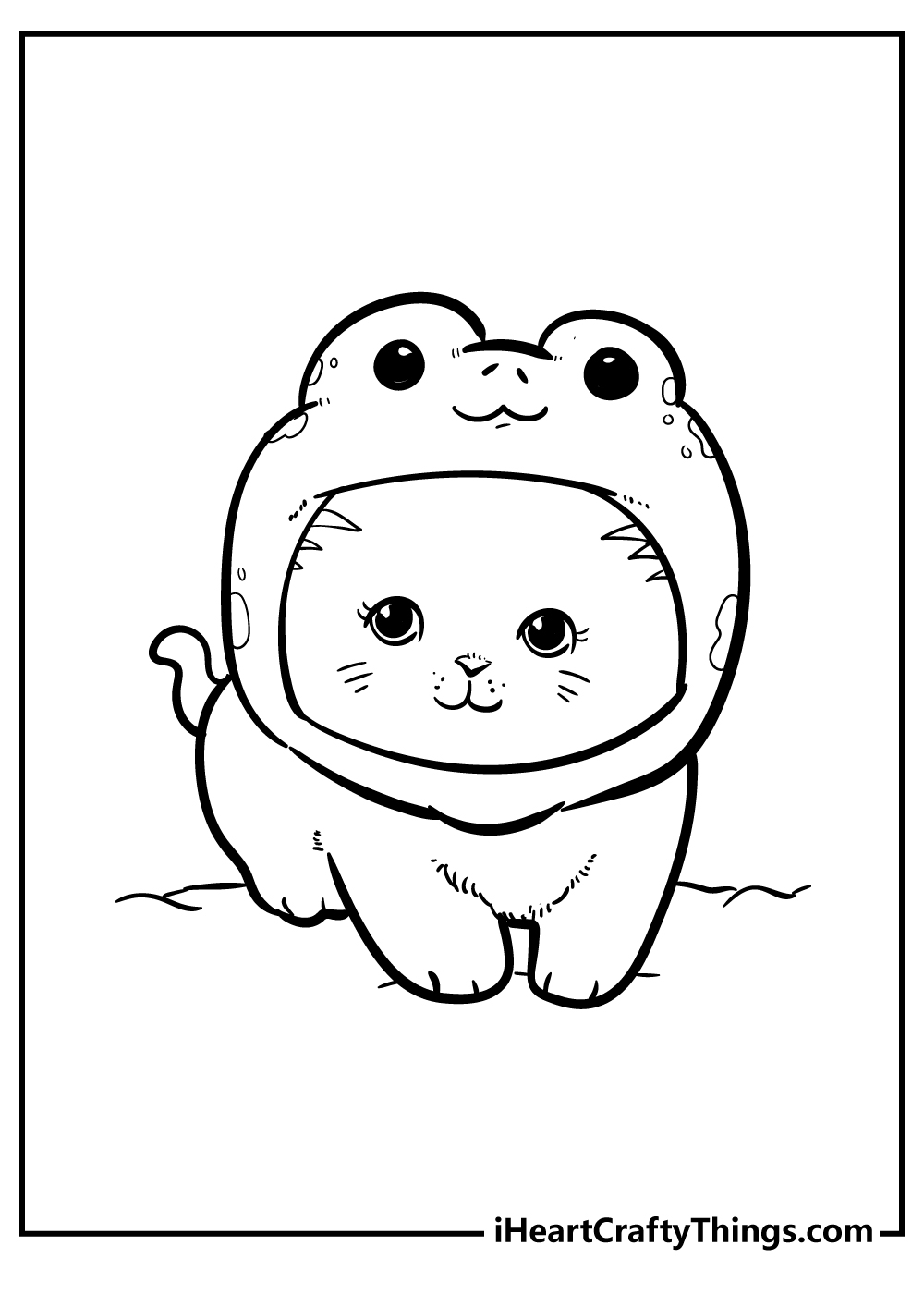 170+ Cute Cat Coloring Pages 42