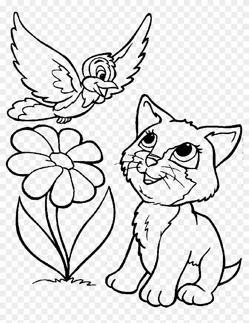 170+ Cute Cat Coloring Pages 49