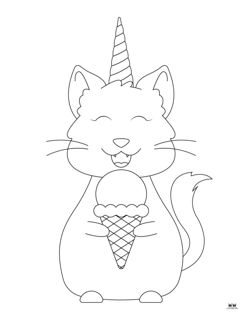 170+ Cute Cat Coloring Pages 55